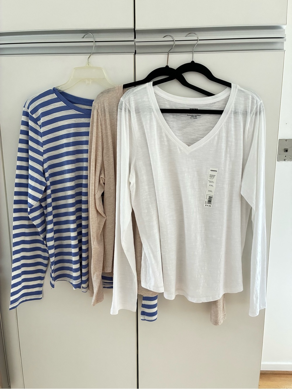 Lot of 3- Sonoma Goods Good For Life Women’s Long Sleeve Tee XXL  
NWT